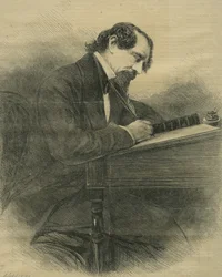 Der verstorbene Charles Dickens, ca. 1870